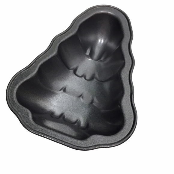 CHRISTMAS TREE Mini Cake Pans Baking Non Stick Holidays Set of 2 - Picture 6 of 6